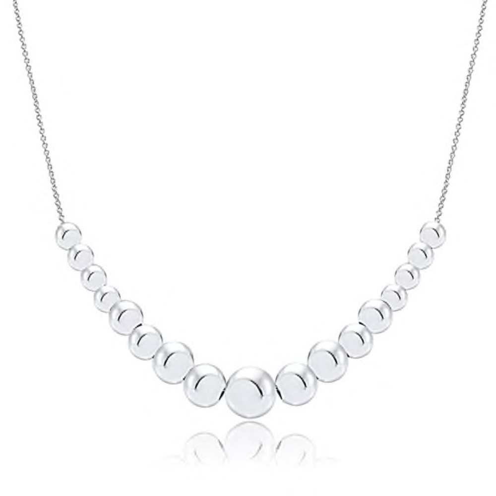 Sterling Sliding Bead Necklace🤩